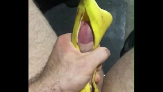 A dangerous CRIMINAL is Fucking a banana! Dirty Russian talk! Moans! Verbal humiliation