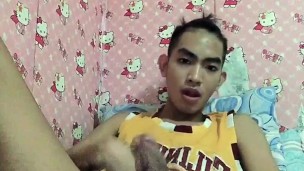 Alex Dy, Filipino Inked Boy, Jerking Off Inside His Room